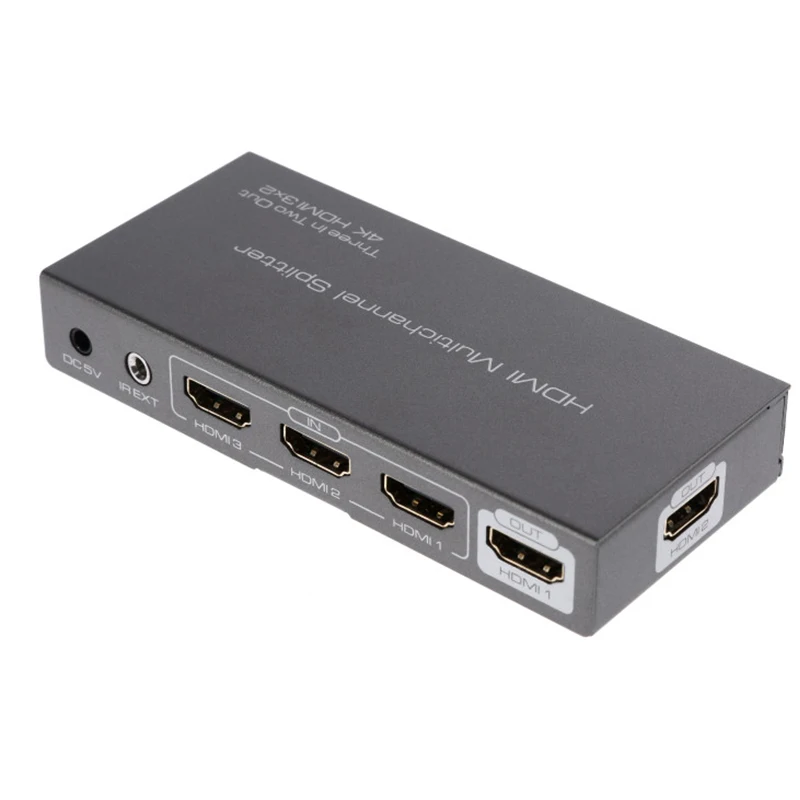 4K HDMI совместимый 3X2 переключатель разветвитель 4KX2K/30hz UHD 3 в 2 Выключатель