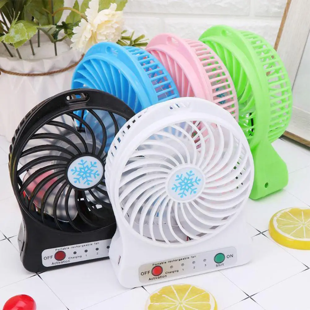

Portable USB LED Desk Fan 4 Blades Mini Fan For Home Dormitory Fan Cooling Outdoor Camping Traveling Air Cooler Office Bed L3T4