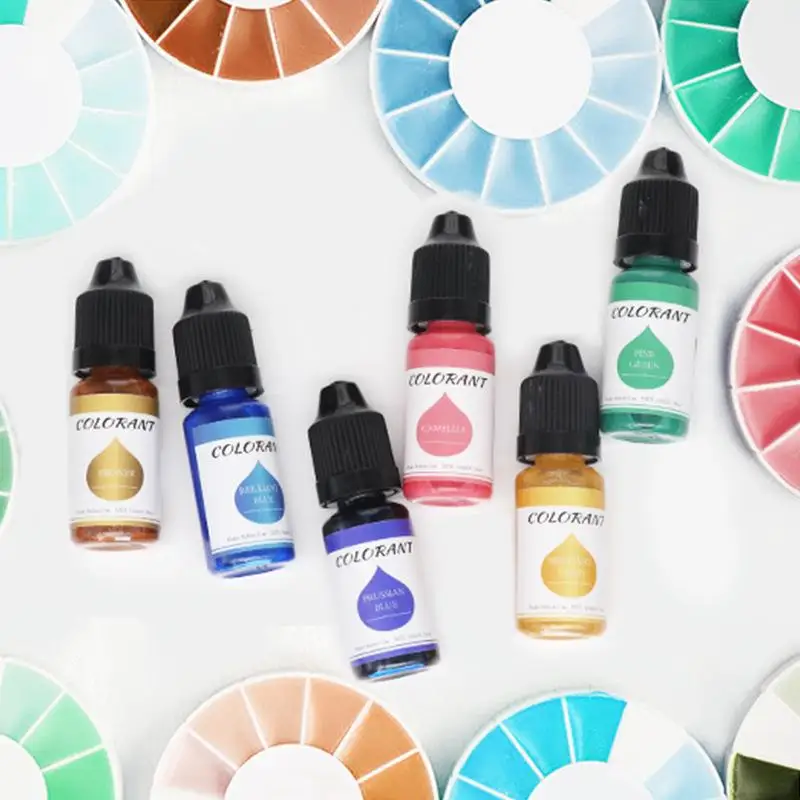 Эпоксидная смола пигмент 24 цвета 10 мл яркий кристальная Цветовая краска для