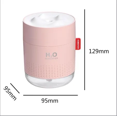 

500ml 7 Color LED Ultrasonic Humidifier USB Rechargeable Aroma Essential Oil Diffuser Home Dormitory Mini Portable Humidifier