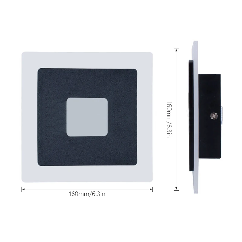 Светодиодная настенная лампа акриловый светильник для спальни прикроватного