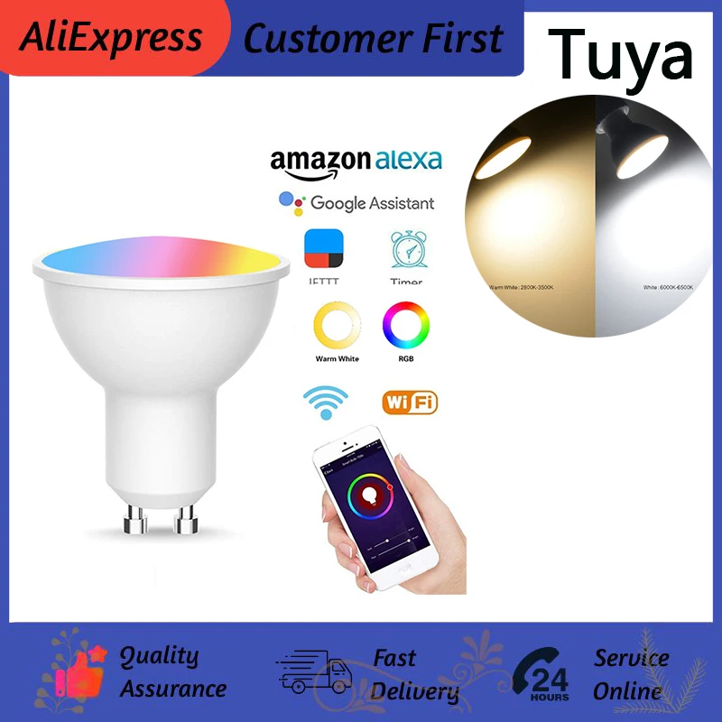 

Светодиодная лампа GU10, цветной Точечный светильник для помещений, неоновая вывеска, лампочсветильник, RGB-лента с контроллером, s светильник, ...