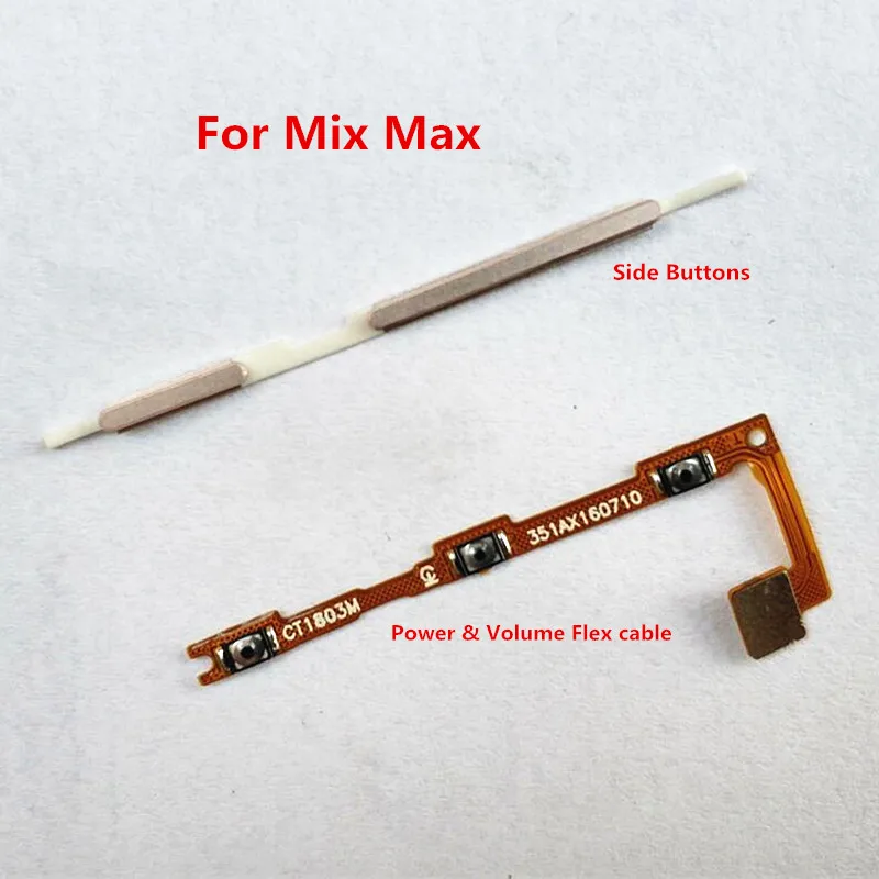 1PCS Power &amp Volume flex cable + Side Key Buttons for Xiaomi MAX Mi Max | Мобильные телефоны и аксессуары
