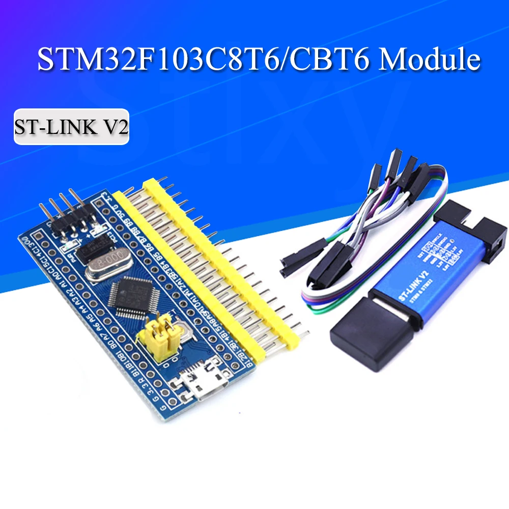 

Модуль платы разработчика минимальной конфигурации STM32F103C8T6 ARM STM32 для набора Arduino DIY ST-Link V2 Mini STM8