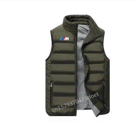 Мужская куртка для bmw жилет без рукавов зимняя мужская двойная одежда с хлопковой