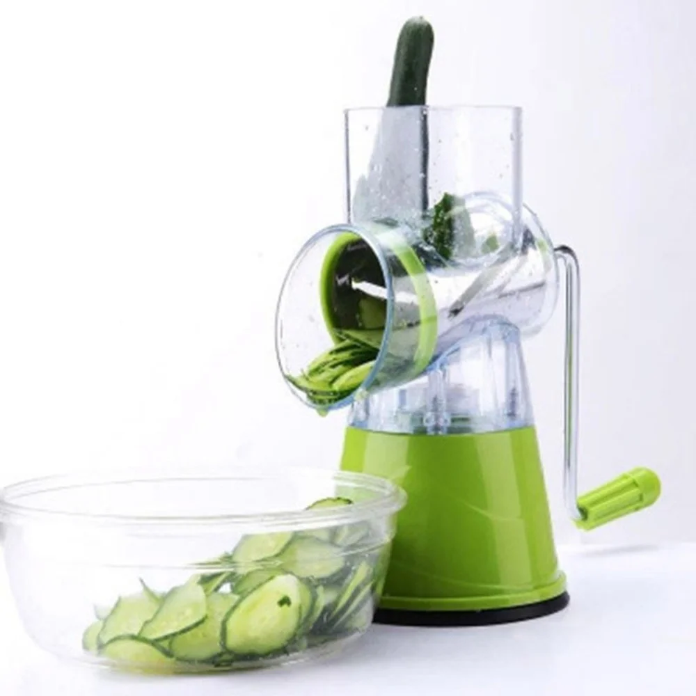 vegetable slicer potato carrot manual vegetable cutter stainless steel multifunctional grinder 3 in 1 round kitchen gadgets free global shipping