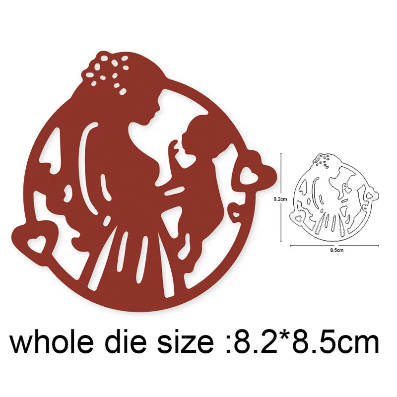 

Metal Cutting Dies Cut Mold Pregnant Woman Baby Decoration Scrapbooking dies Paper Craft Knife Mould Blade Punch Stencils dies