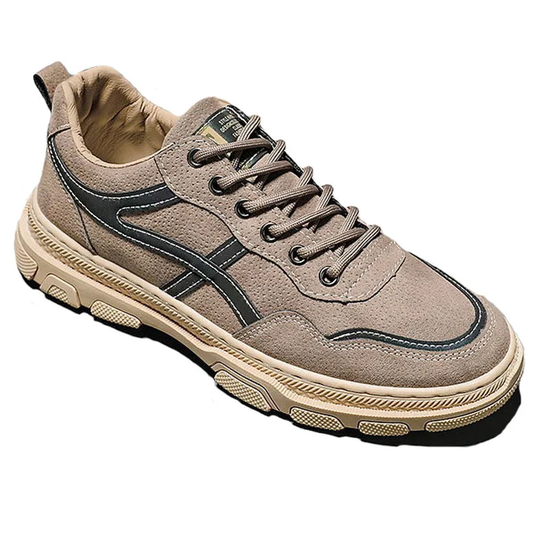 

Outdoor comfort Work shoes men 2021 new breathable men sport shoes light running shoes Korean trend sneakers men British style
