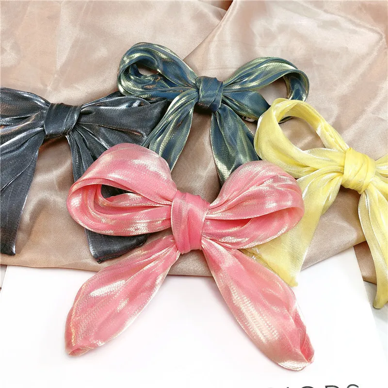 

Женская эластичная повязка на голову с большим бантом, аксессуар для волос в Корейском стиле с бабочкой, 2021