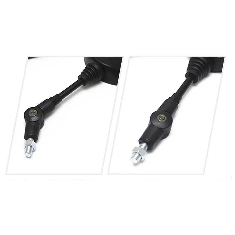 Складное зеркало заднего вида для мотоцикла 8 мм 10 360 дюйма|Боковые зеркала и