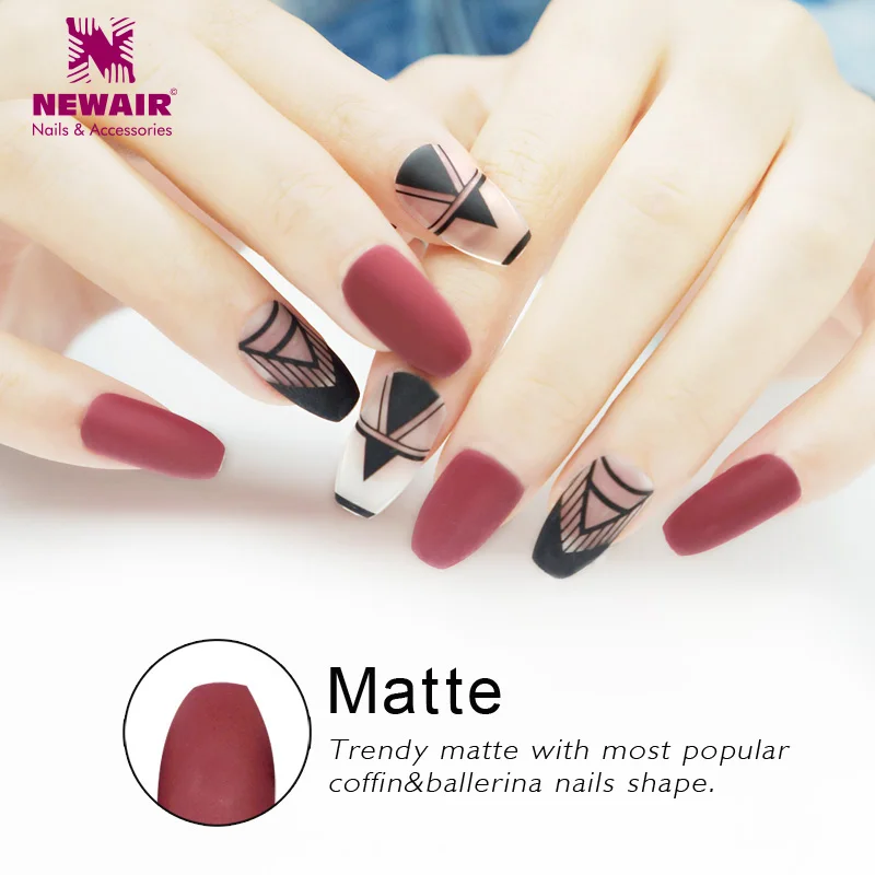 72 шт. коротких ногтей в форме балетной туфли, 3 комплекта полного покрытия с дизайном, искусственные накладные ногти с клеем, имитация натуральных ногтей.