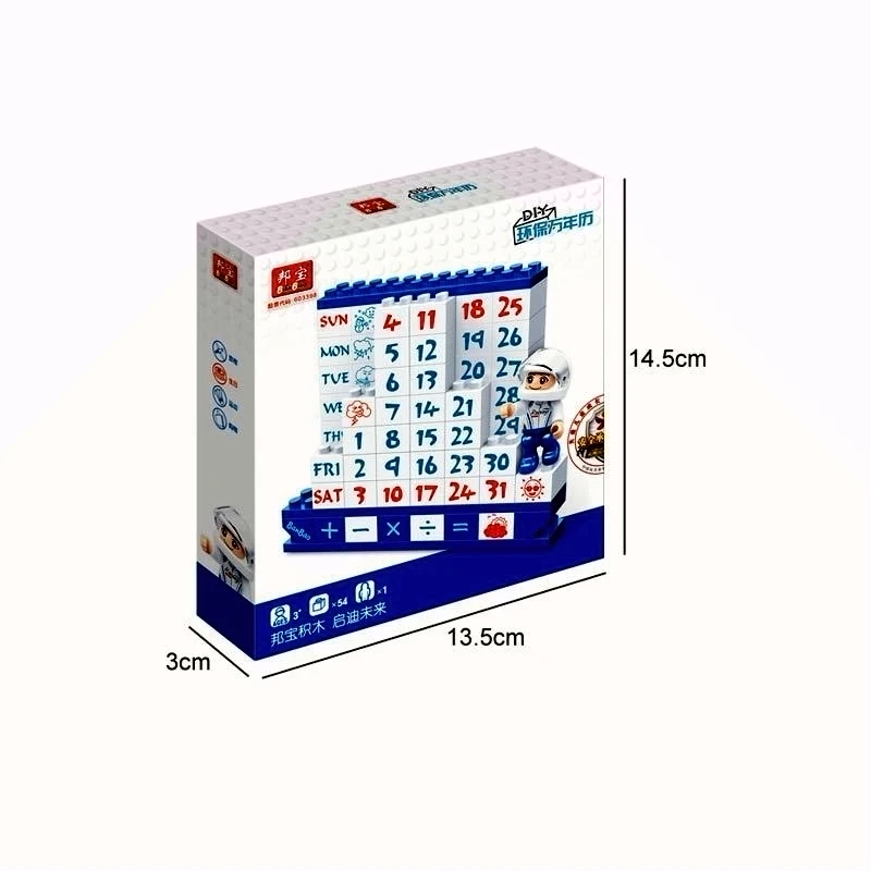 

DIY Calendar Building Blocks for Children Room Home Decor Accessories Christmas New Year Birthday best Gift