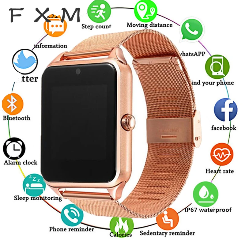 Умные часы GT08 Plus металлические со слотом для Sim карты Bluetooth подключение Android IOS PK S8
