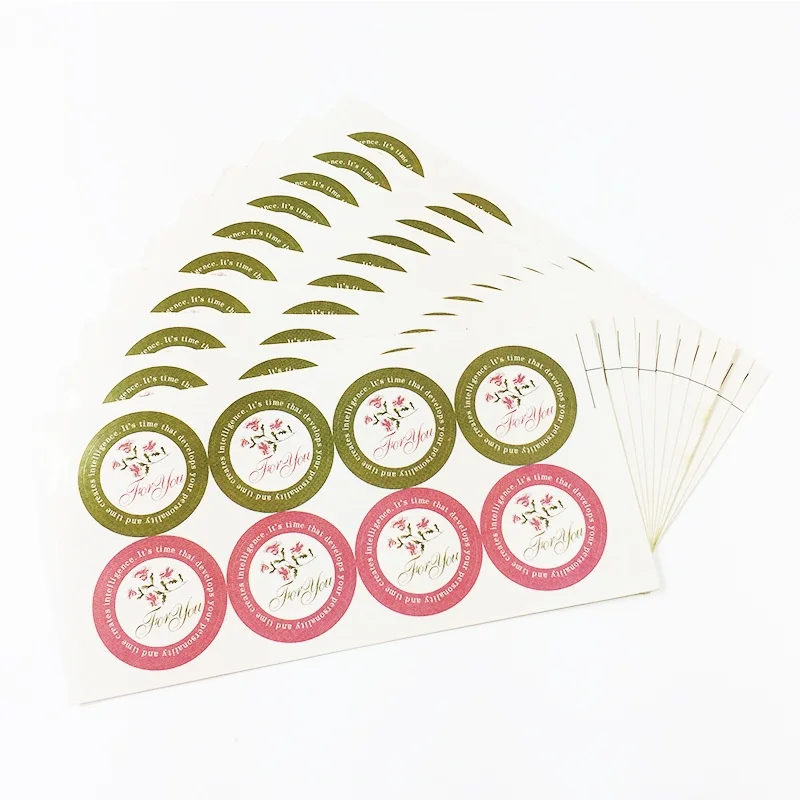 120 Pcs/lot Red Green 'For you' Scrapbooking Paper Labels Envelopes Stickers Gift Packaging Seal Multi-function Seals Stickers