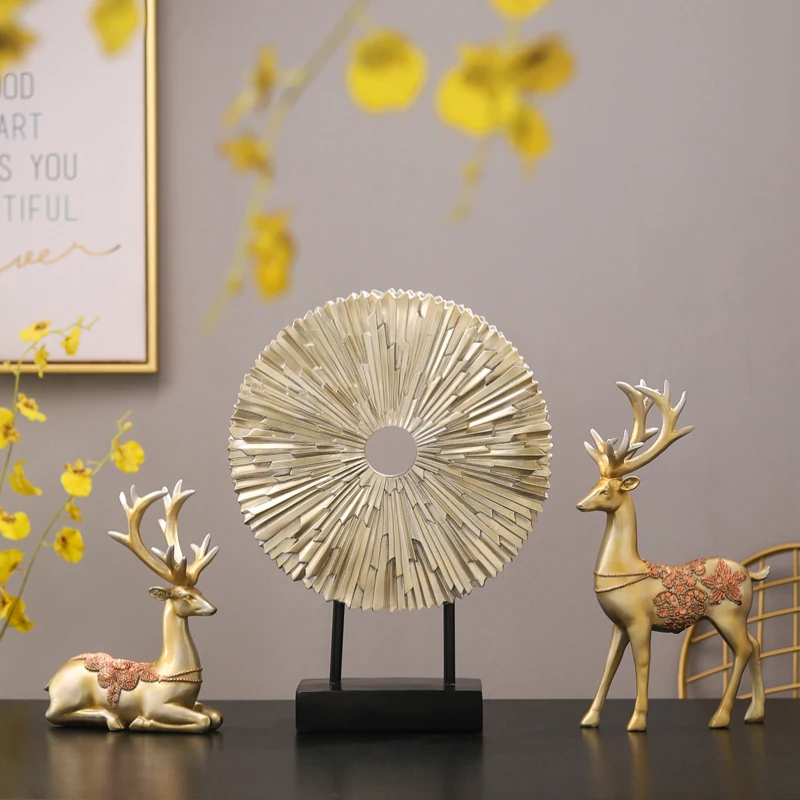 Американский декор для гостиной крыльца Счастливого оленя офисный домашний шкаф