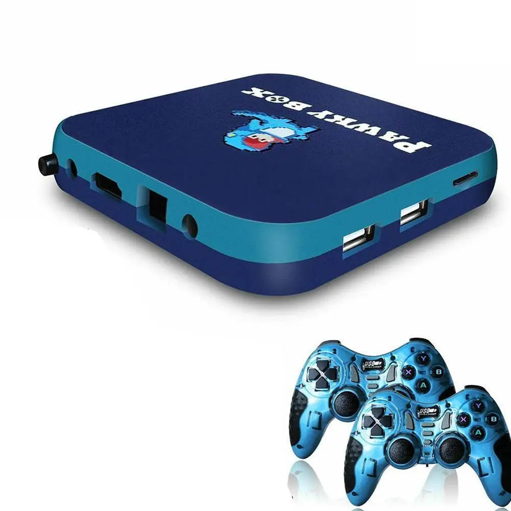 

Для консоли Pawky Box Game TV Box Ретро видео игровая супер консоль 4K HD выход Wi-Fi просто подключи и играй игровая консоль