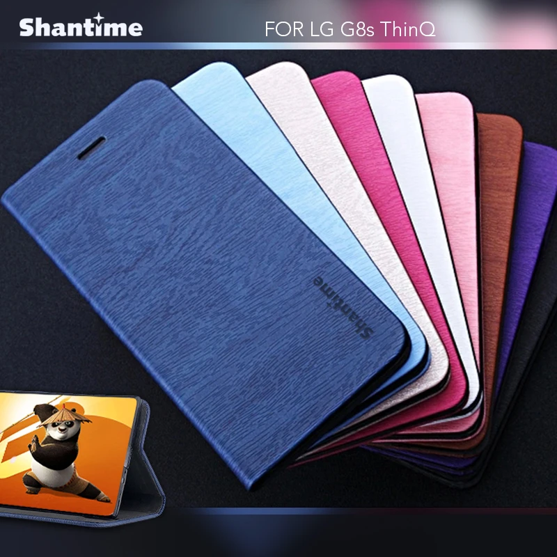 

Чехол из искусственной кожи с текстурой древесины для LG G8s ThinQ, чехол-книжка для LG G8s ThinQ, деловая сумка для телефона, чехол, Мягкая силиконовая...