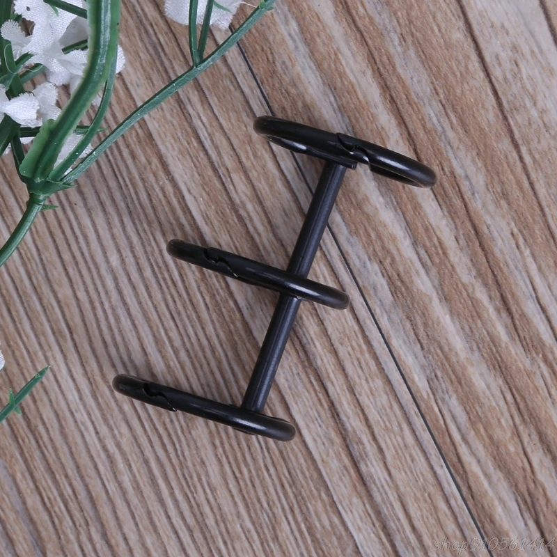 

DIY Metal Clip 3 Holes Ring for Notebook Loose Leaf Diary Photo Album Binding N10 20 Dropshipping