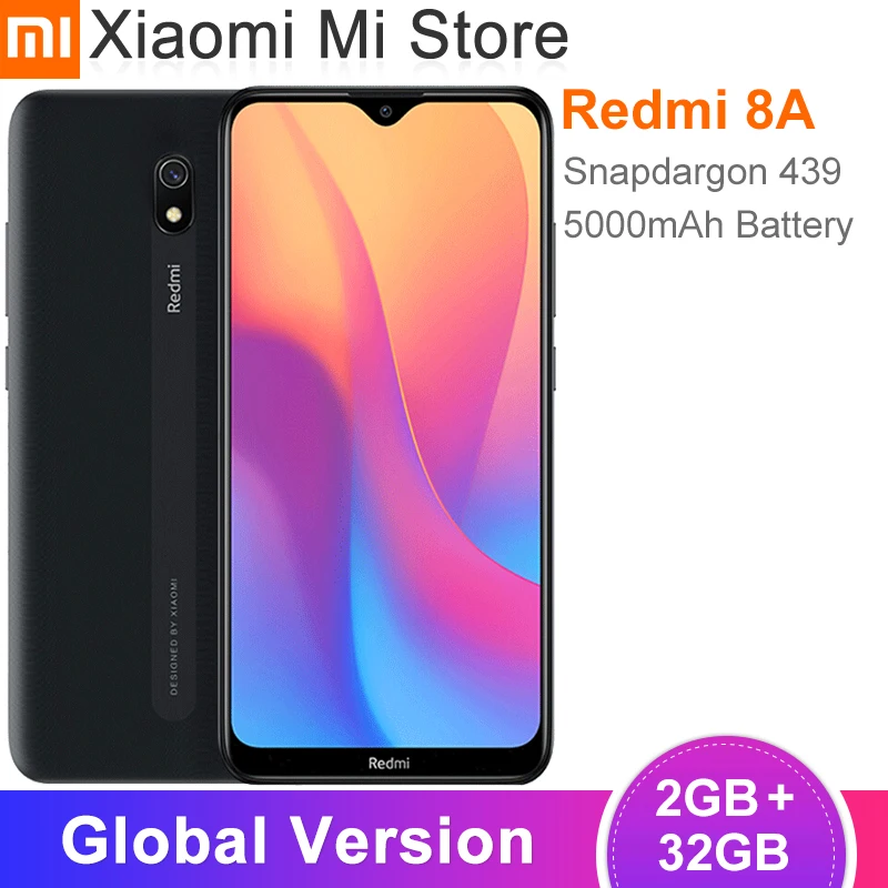 Глобальная версия Xiaomi Redmi 8A 8 2 Гб оперативной памяти 32 встроенной смартфон 6 22