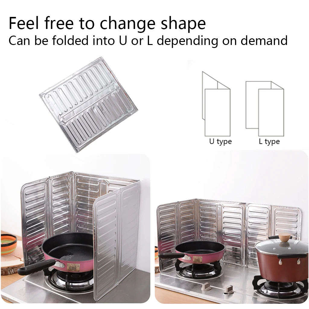 Защита от брызг масла для кухни складная защита разбрызгивания на газовой плите