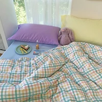 bedding set bed sheet set duvet cover set king size queen size comforter sets luxury bedroom anime cute pink
