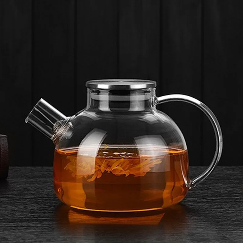 

Thickened glass teapot filtering transparent cold kettle juice kettle cold kettle tea set