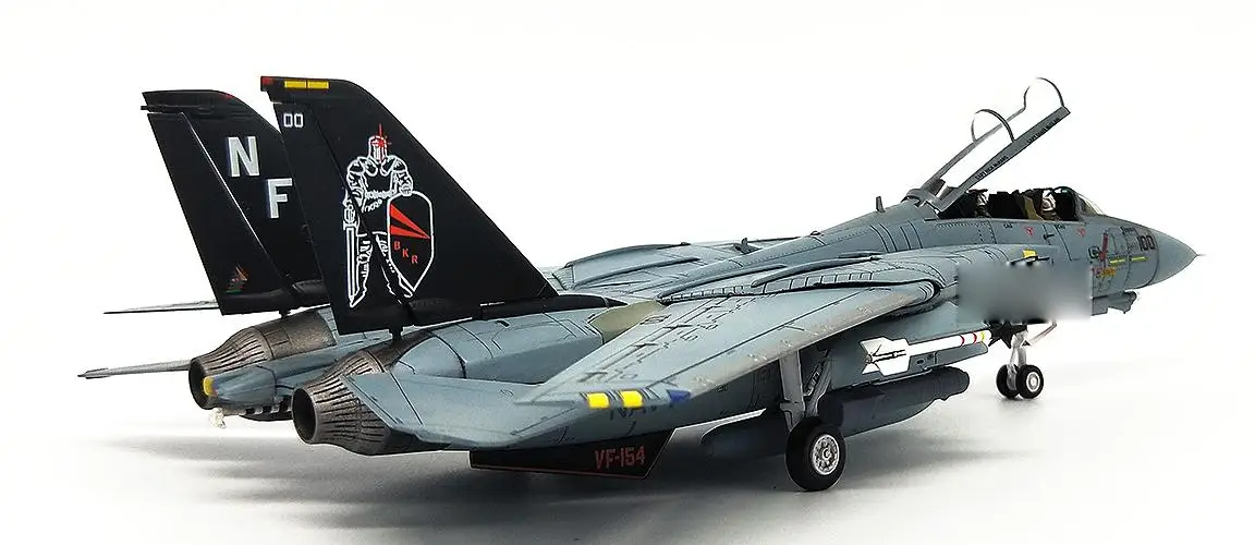 JCWINGS США F-14A авианосец F14 истребитель VF-154 1/72 литья под давлением модель самолета |