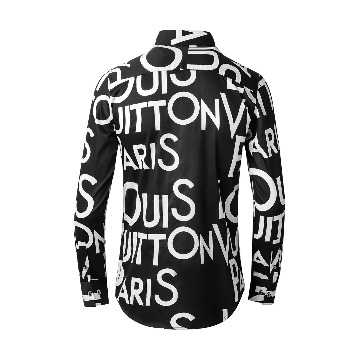 

new spring fashion men's shirts long sleeve print famous personality print letter high quality size M L XL XXL XXXL 4XL