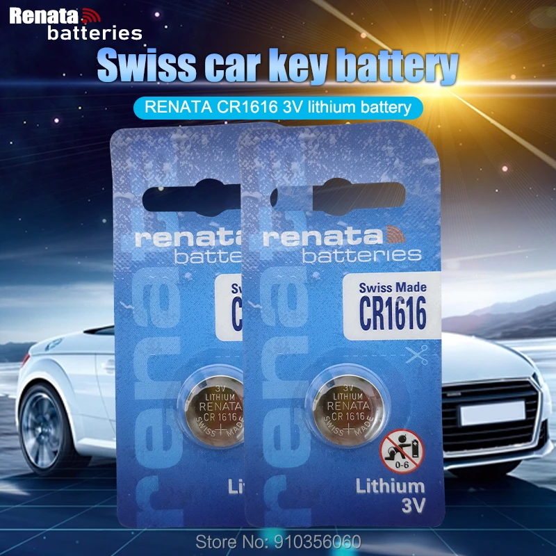 Renata 2020 Новинка 5 шт. оригинальный Cr1616 Cr 1616 3v кнопочный аккумулятор элементы