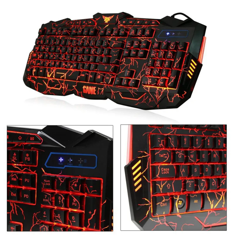 VOBERRY 3 цвета светодиодный с дышащей подсветкой профессиональная игровая