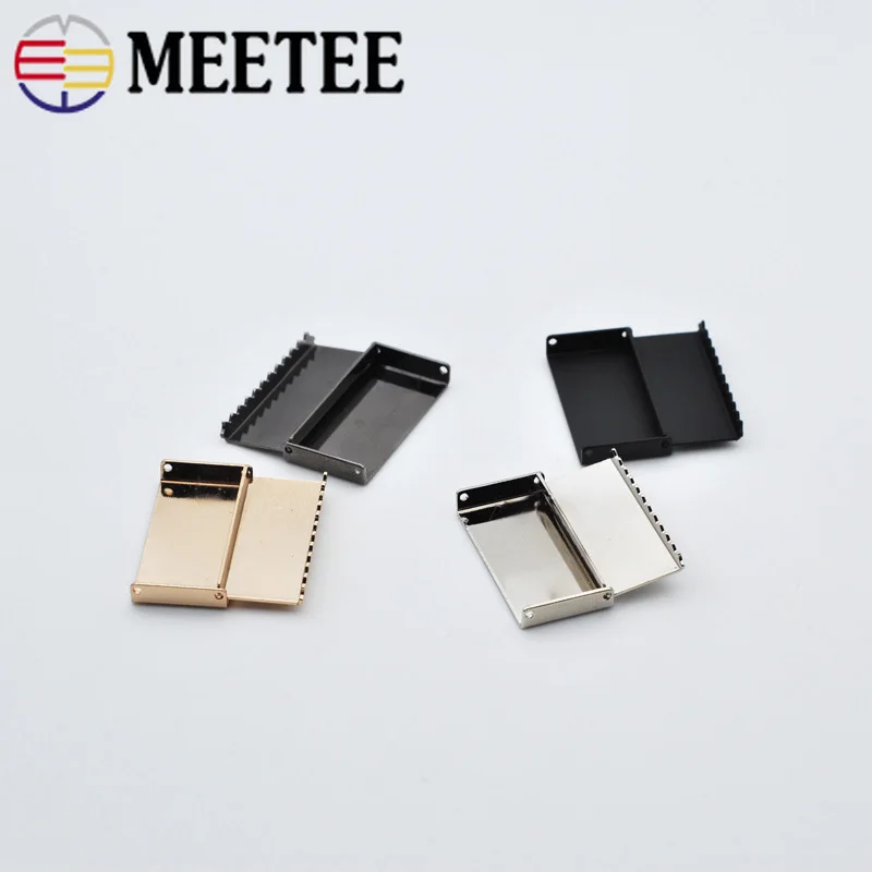 Meetee 50 шт. высококачественные металлические задние пряжки с зажимом клипса на
