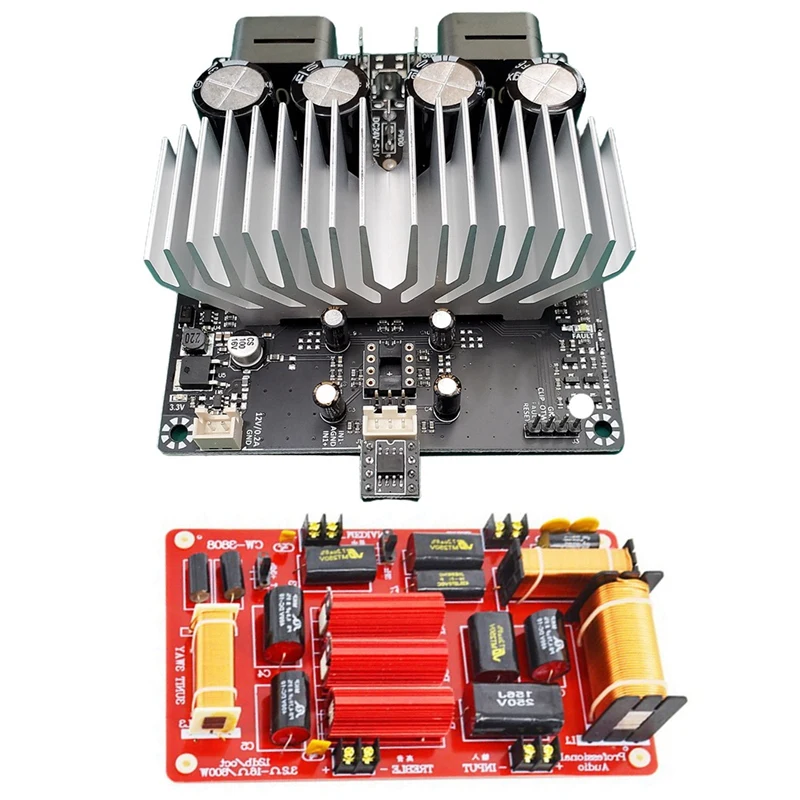 

600W Speaker 3 Way Crossover Treble Midrange Bass & TPA3255 2X260W 2Ch Class D Audio Amplifier Power Amplifier Module