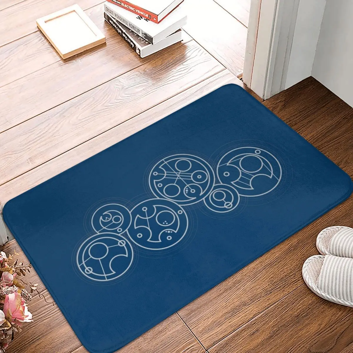 Time And Relative Dimension Doormat Carpet Mat Rug Polyester PVC Non-Slip Floor Decor Bath Bathroom Kitchen Living Room 40*60 | Дом и сад