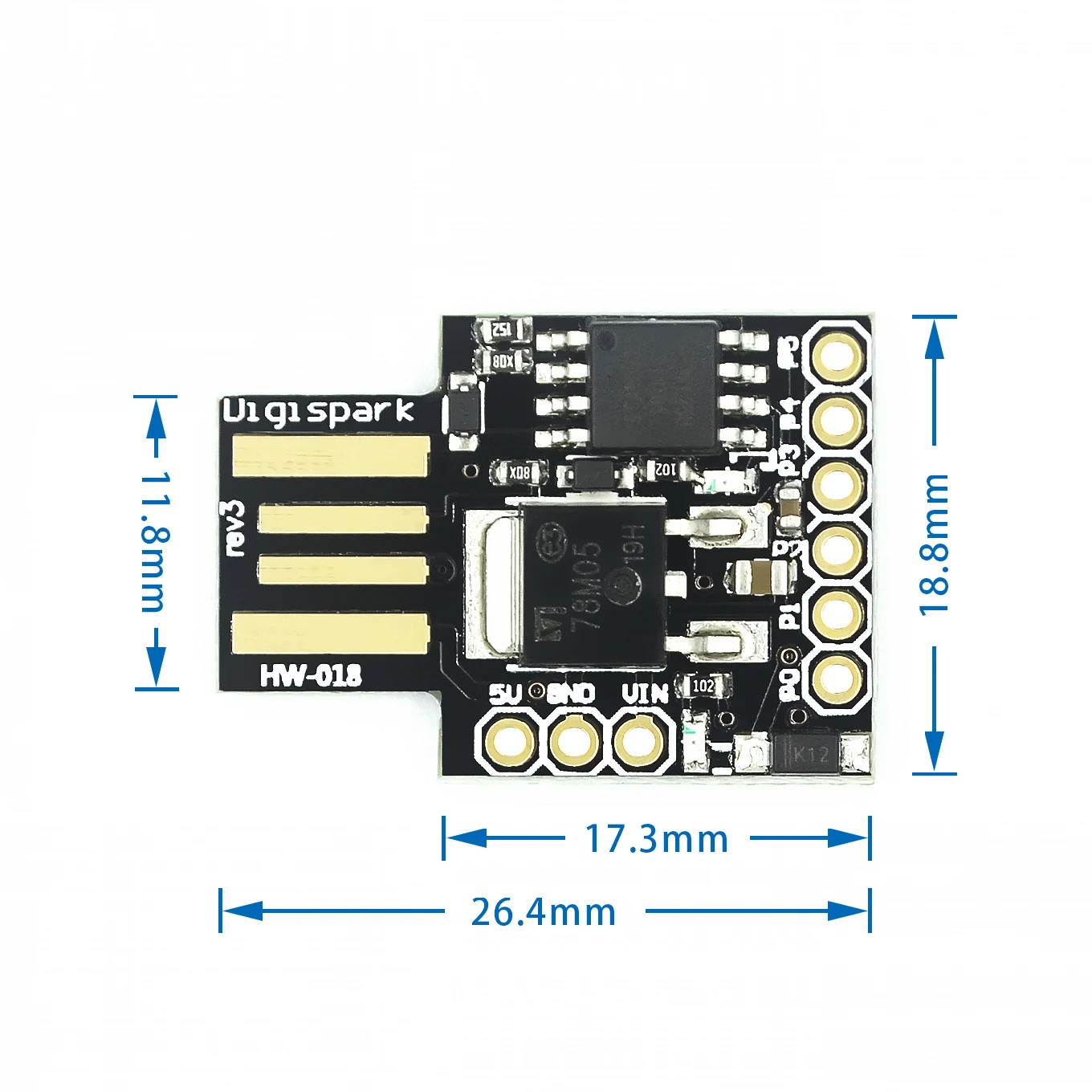 Миниатюрный стартер ATTINY85 Digispark для разработки usb Arduino|development board|usb boardboard |