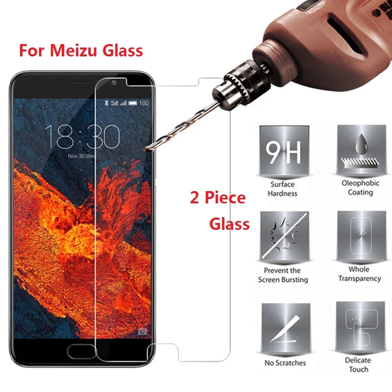 2 шт. закаленное стекло для Meizu 15 16 Plus U10 U20 Защитное экрана 16s 16xs Pro стеклянная