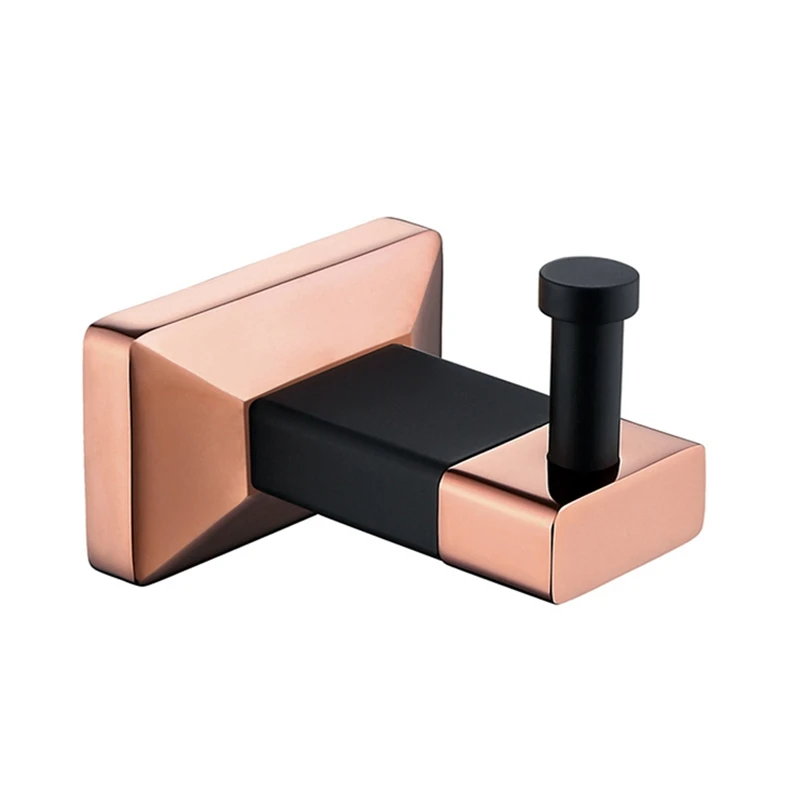 Solid Brass Rose Gold Toilet Brush Holder Robe hook Bathroom Hardware Set Paper Accessories | Обустройство дома