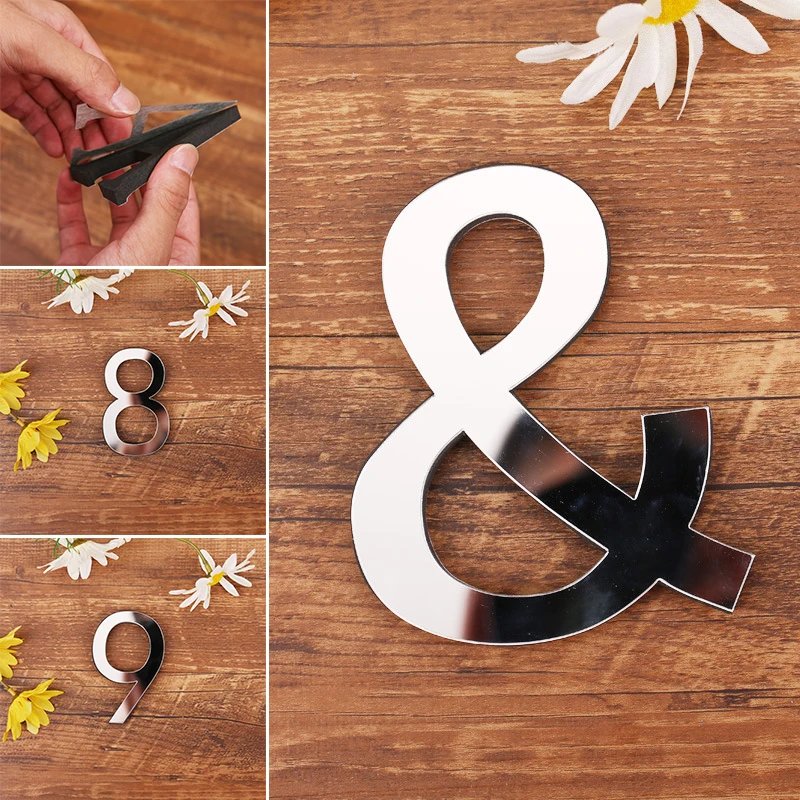 Наклейка на дверь из АБС-пластика с цифрами от 0 до 9 знак дом 1 шт. | Дом и сад