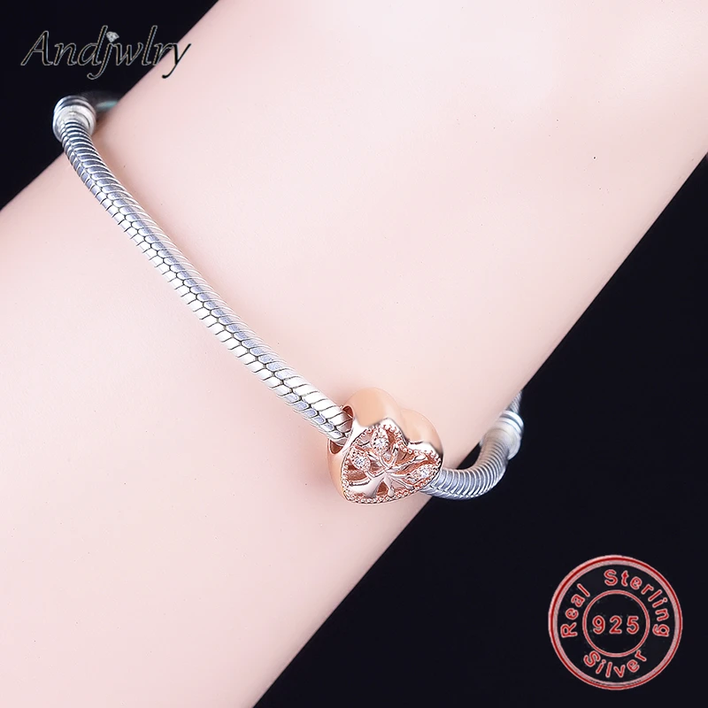 Женское серебряное украшение в виде сердца подходящее для браслета из серебра 925