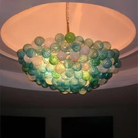 modern pendant lamp art decor blown glass chandeliers lighting bubble chandelier led lights 110 240v 32 by 20 inches