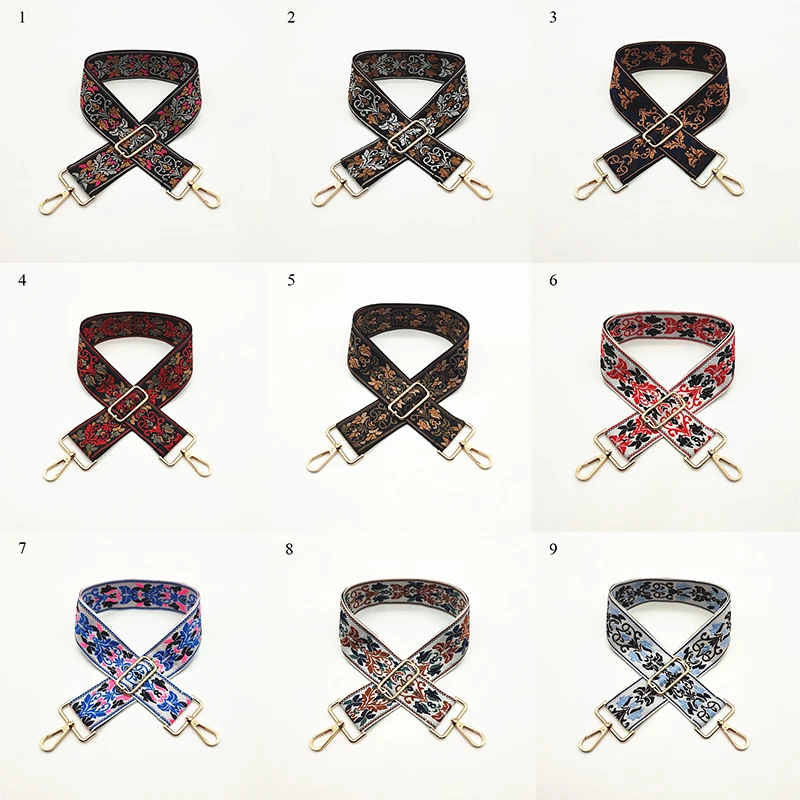 

5cm Wide Fashion Adjustable Straps Replacement Decorative Straps Women's Bag Straps Bag Accessories Ethnic Style Bag Straps