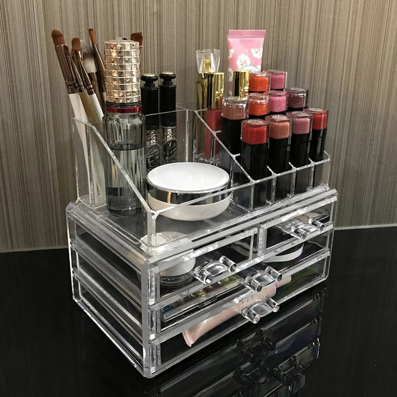 

Clear Cosmetic Storage Organizer Jewelry Accessories Cosmetic Makeup Organize