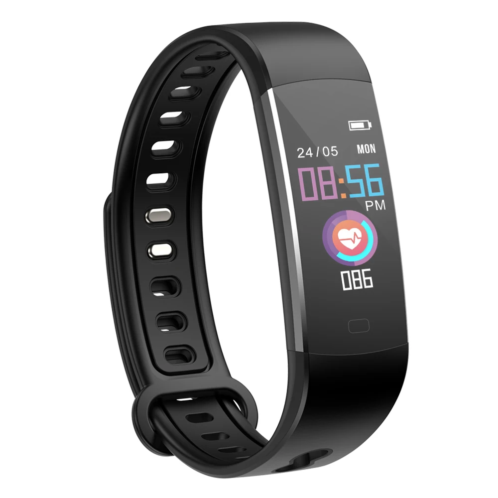 FT803black BingoFit мужские Смарт часы Bluetooth фитнес трекер сердечного ритма gps часы школьные спортивные Будильник наручные часы для Android IOS - Цвет: FT803black