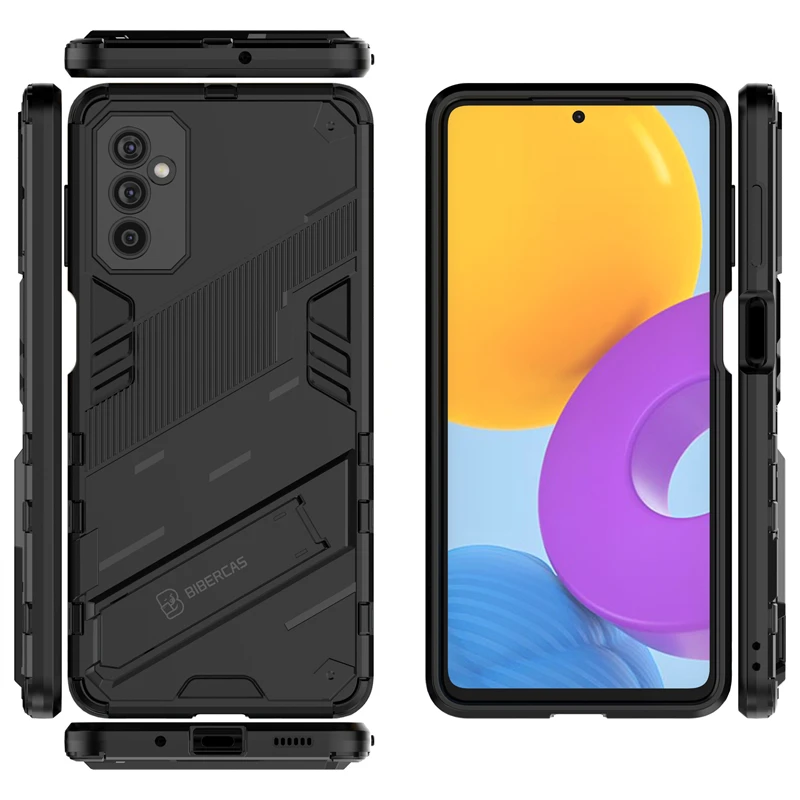 phone holder case for samsung galaxy m52 5g case bumper armor full cover for samsung m52 5g case for samsung m52 m22 m12 a12 s22 free global shipping