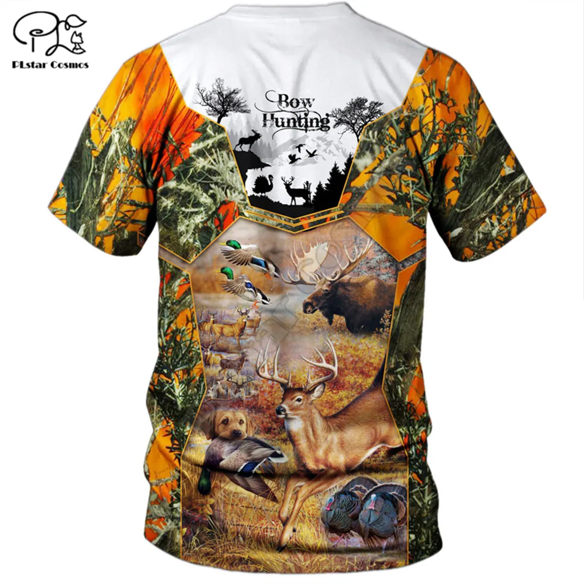 

summer Fashion Bow Hunting 3D Printed Harajuku streetwear Animal T shirts Funny man women Casual Short sleeve style-1