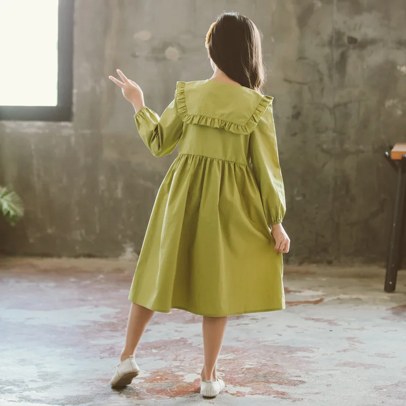Брендовое платье для девочек принцессы подростков осенние платья маленьких