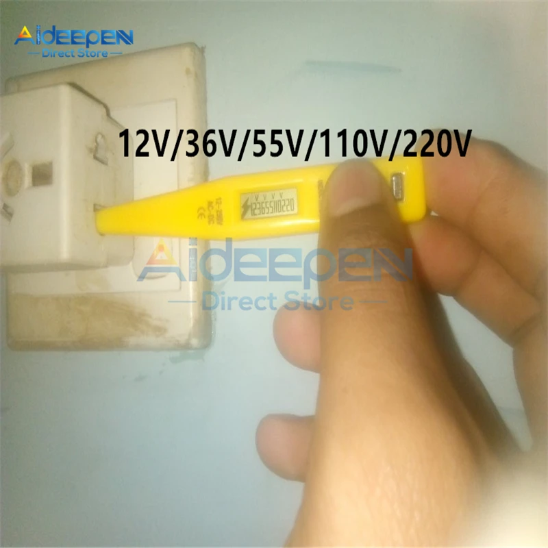 AC DC 12 V-240 V Тестер Напряжения Ручка ЖК-дисплей Цифровой AC/DC детектор напряжения датчик электрический индикатор измеритель напряжения