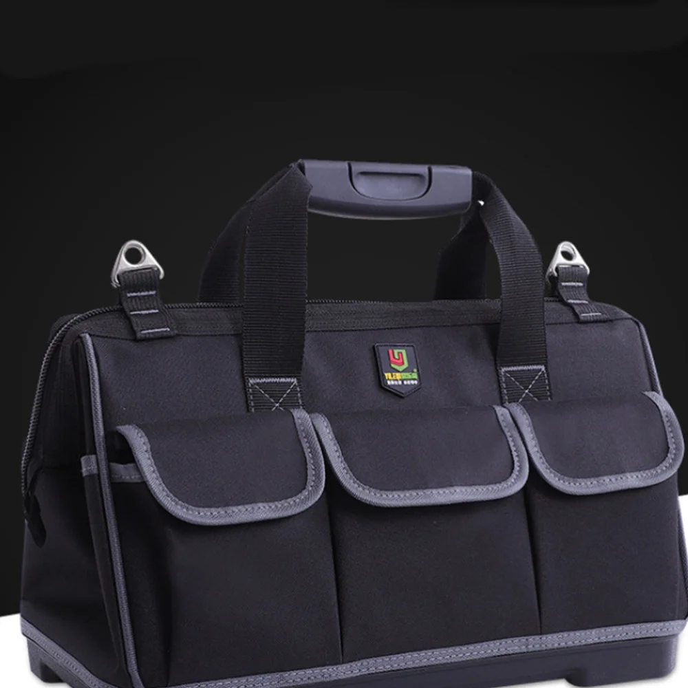 

Multifunctional Repairing Tool Storage Bag Wireman Bag Tool Bag Black (Inches)