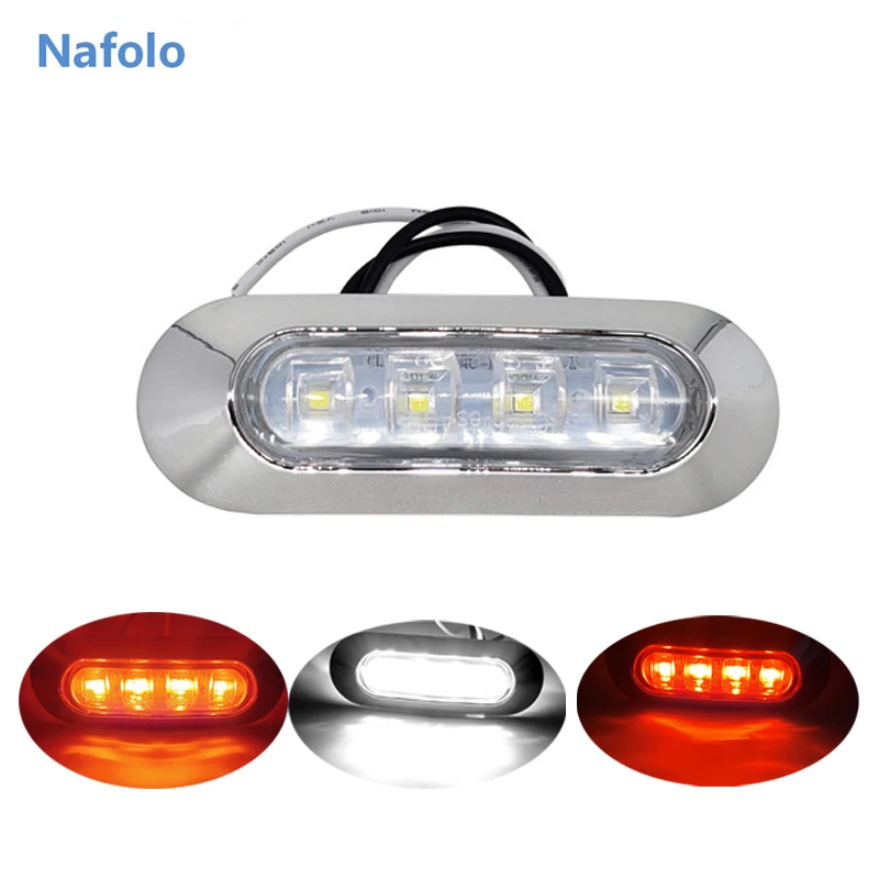 2 шт. 12v грузовик светодиодные боковые габаритные фонари просвет Предупреждение