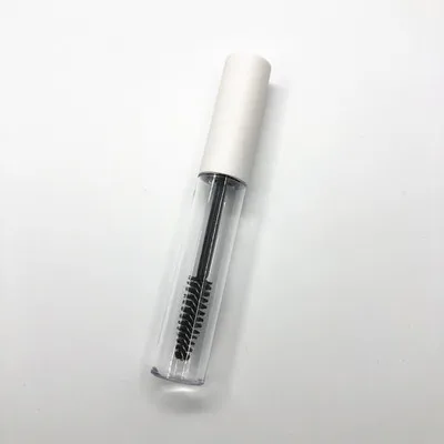 Matte White Cap 50pcs 100pcs 10ml Empty Mascara Tubes White/Silver/Gold/Black Cap Eyelash Tube Mascara Bottle Cream Cosmetic Packaging Container - Цвет: Matte White Cap