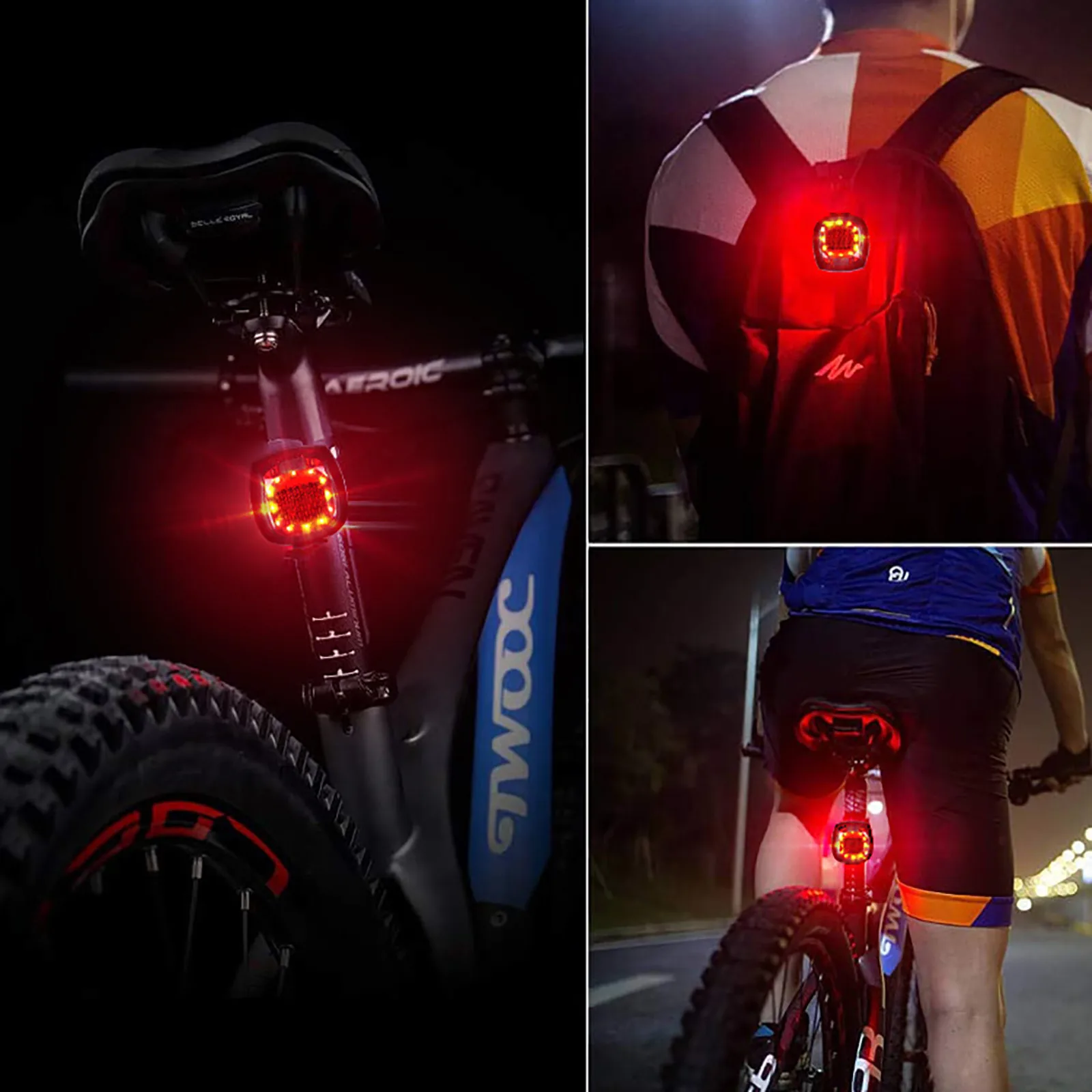 

Bike Rear Light 2 Pack Ultra Bright USB Rechargeable Waterproof Safety LEDLights Intensity Lights For Bicycle Led Light#40